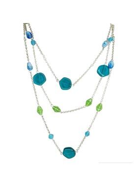 Vintage Czech handmade beaded  glass necklace